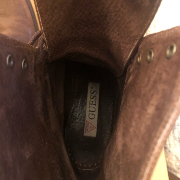 GUESS lace-up Booties 9.5 - Picture 6 of 7